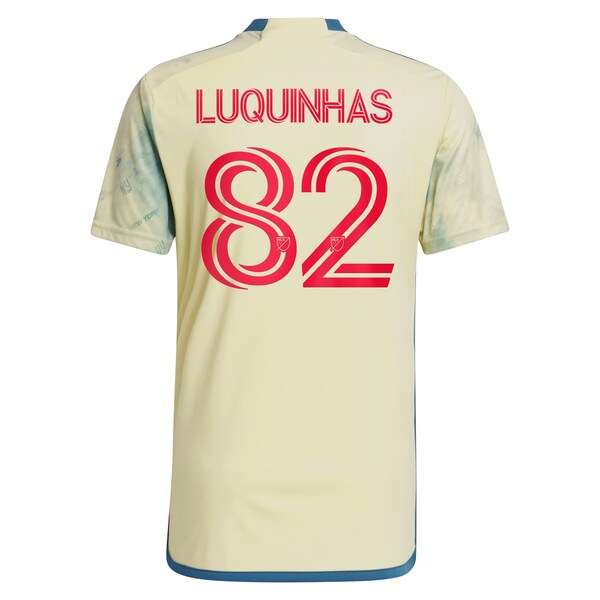 Luquinhas New York Red Bulls adidas 2024 Daniel Patrick Kit Replica Jersey - Yellow