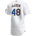 Jacob deGrom New York Mets Nike Home Authentic Player Jersey - White/Royal
