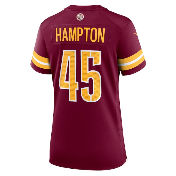 Dominique Hampton Washington Commanders Nike Women's  Game Jersey -  Burgundy