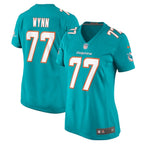 Isaiah Wynn Miami Dolphins Nike Women's  Game Jersey -  Aqua