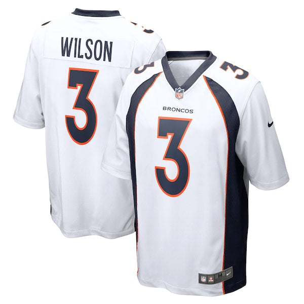 Russell Wilson Denver Broncos Nike Game Jersey - White/Navy/Orange