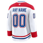 Montreal Canadiens  Away Premium Custom Jersey - White/Red