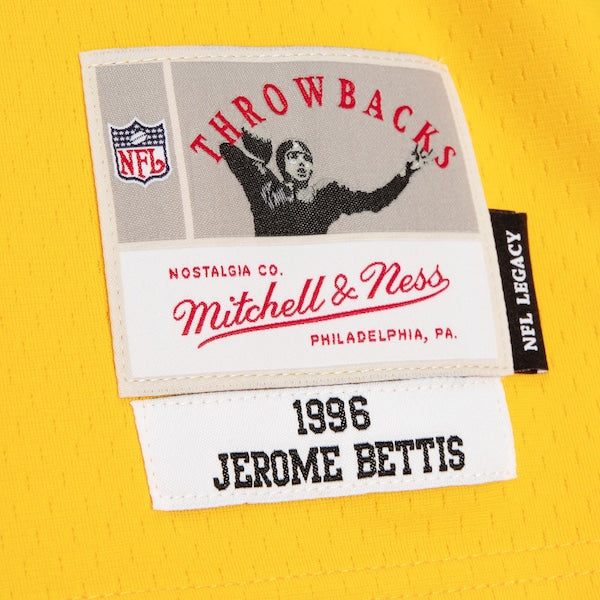 Jerome Bettis Pittsburgh Steelers Big & Tall Split Legacy Retired Player Replica Jersey - Black/Gold
