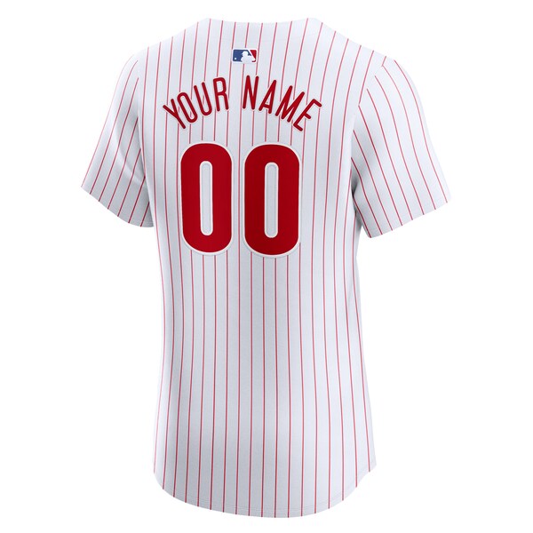 Philadelphia Phillies Nike Home Elite Custom Jersey - White