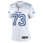 Dion Dawkins Buffalo Bills Nike Women's 2025 Rivalries Collection Game Jersey - White