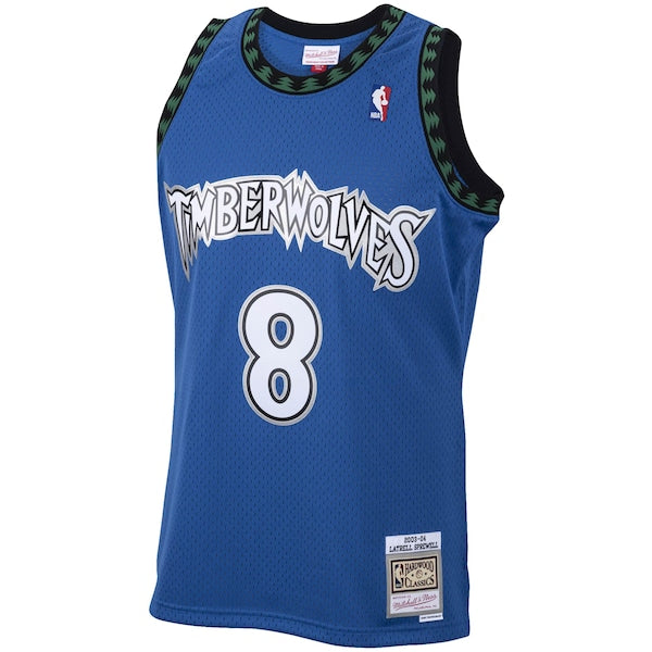 Latrell Sprewell Minnesota Timberwolves 2001/02 Hardwood Classics Swingman Jersey - Blue