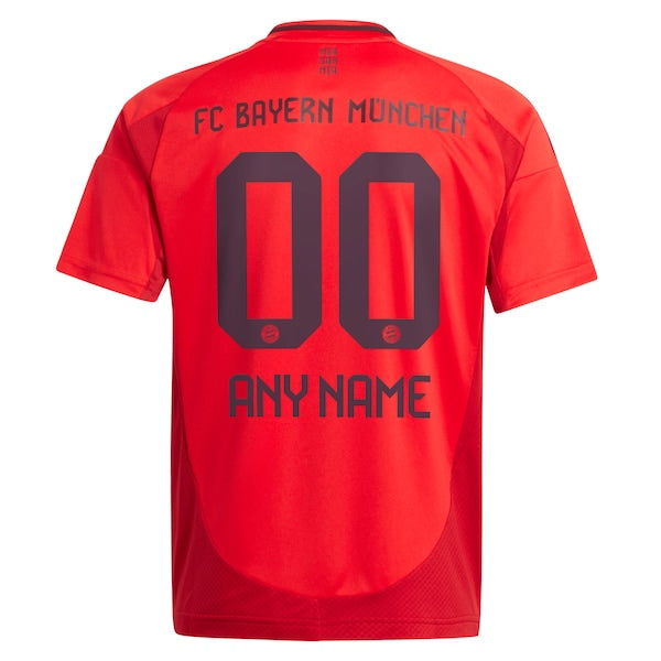 Bayern Munich adidas Youth 2024/25 Home Replica Custom Jersey - Red