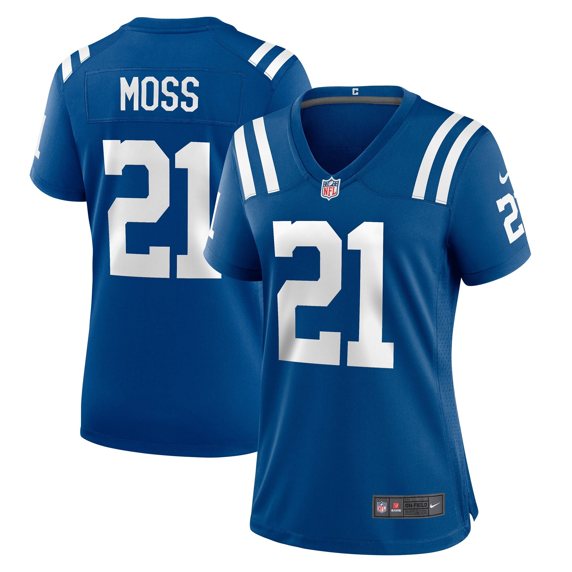 Zack Moss Indianapolis Colts Nike Women's Indiana Nights Alternate Game Jersey - Royal/Royal