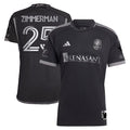 Walker Zimmerman Nashville SC adidas 2024 Man In Black Kit Authentic Player Jersey - Black