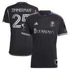 Walker Zimmerman Nashville SC adidas 2024 Man In Black Kit Authentic Player Jersey - Black