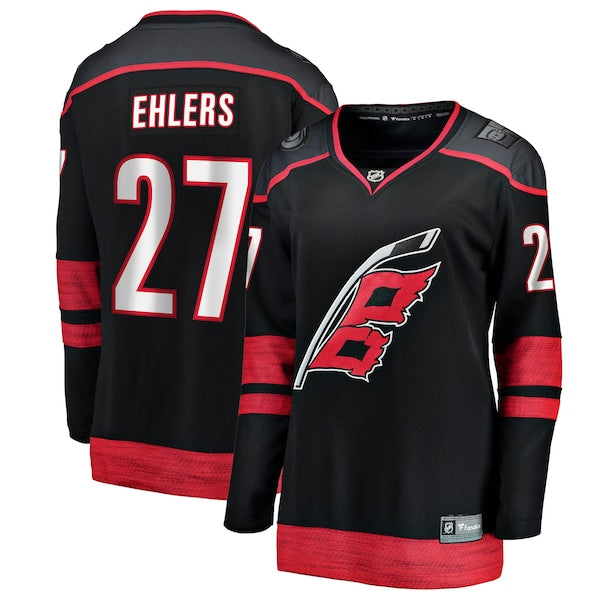 Nikolaj Ehlers Carolina Hurricanes  Women's Home Breakaway Jersey - Black