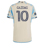 Daniel Gazdag Philadelphia Union adidas 2024 Authentic Secondary Player Jersey - Tan