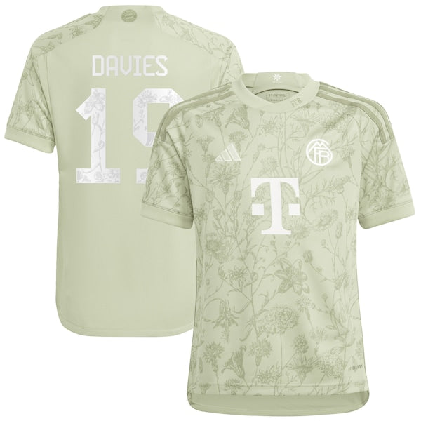 Alphonso Davies Bayern Munich adidas Youth 2023/24 Oktoberfest Replica Player Jersey - Green