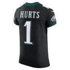 Jalen Hurts Philadelphia Eagles Nike Alternate Vapor F.U.S.E. Elite Jersey - Black/Green/Kelly Green