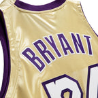 Kobe Bryant Los Angeles Lakers Hall of Fame Class of 2020 #24 Authentic Hardwood Classics Jersey - Gold