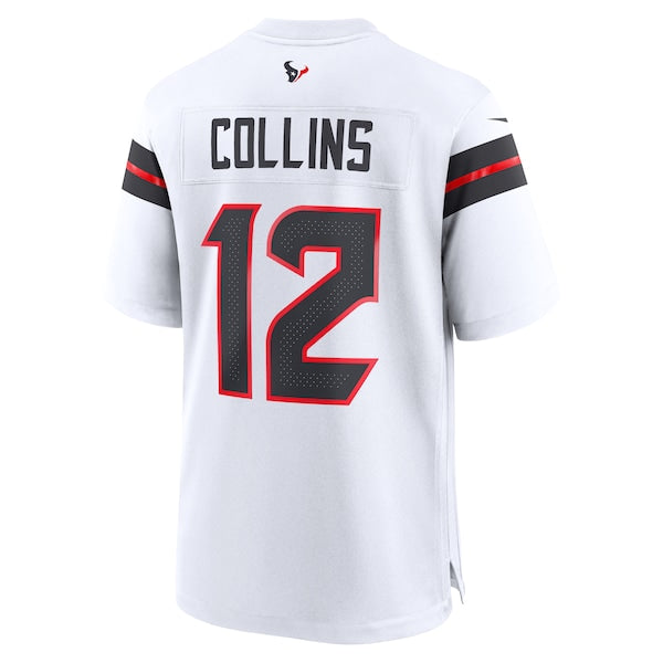 Nico Collins Houston Texans Nike Game Jersey -  White/Red/Navy