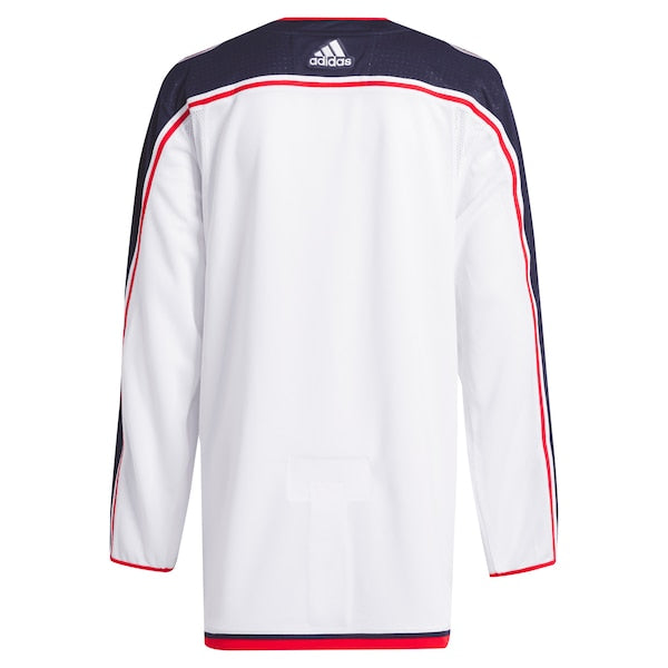 Columbus Blue Jackets adidas Away Primegreen Authentic Jersey - White