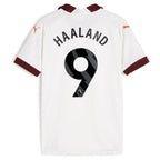 Erling Haaland Manchester City Puma Youth 2023/24 Away Replica Jersey - White