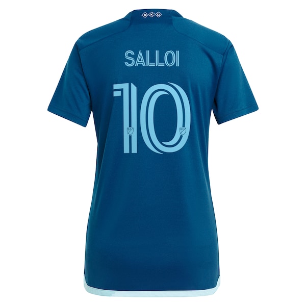 Daniel Salloi Sporting Kansas City adidas Women's 2024 Diamonds Our Forever Replica Player Jersey – Navy