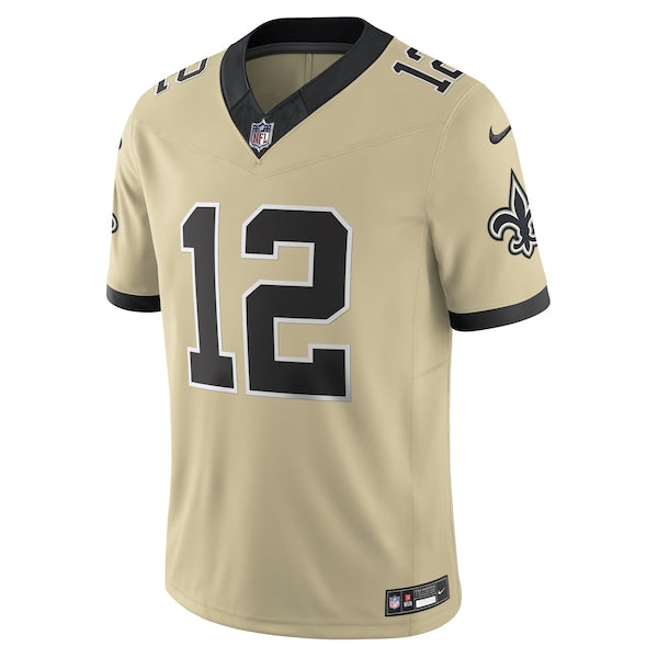 Chris Olave New Orleans Saints Nike Gameday Golds Alternate Vapor F.U.S.E. Limited Jersey - Gold/Black