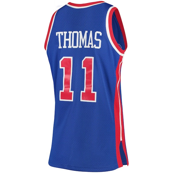Isiah Thomas Detroit Pistons 1988/89 Hardwood Classics Swingman Jersey - Blue