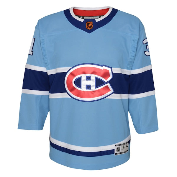Carey Price Montreal Canadiens Youth Special Edition 2.0 Premier Player Jersey - Light Blue