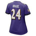 Beau Brade Baltimore Ravens Nike Women's  Game Jersey -  Purple