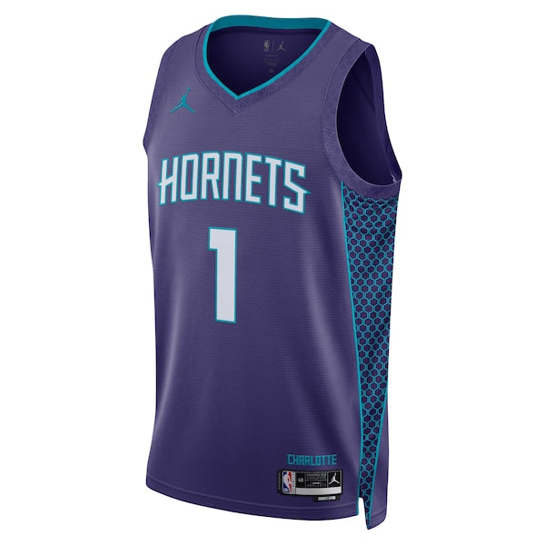LaMelo Ball Charlotte Hornets Jordan Brand Unisex Swingman Jersey - Statement Edition - Purple