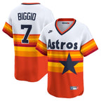 Craig Biggio Houston Astros Nike Throwback Cooperstown Collection Limited Player Jersey - White