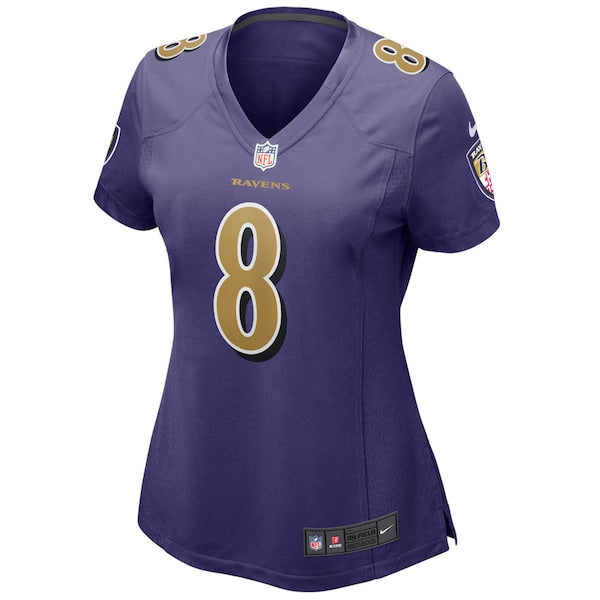 Lamar Jackson Baltimore Ravens Nike Women's Alternate Game Player Jersey - Purple/Black/White