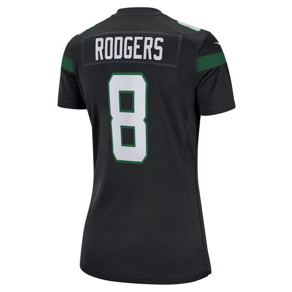 Aaron Rodgers New York Jets Nike Women's Player Jersey - Black/Green/White