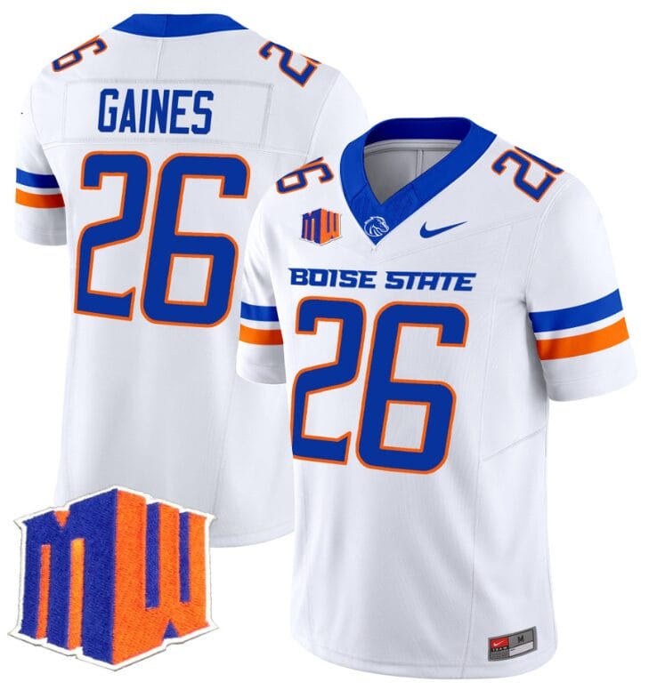Sire Gaines #26 Boise State Broncos Vapor Limited College Alternate Jersey - Royal/White