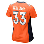Javonte Williams Denver Broncos Nike Women's Game Jersey - Orange/Navy