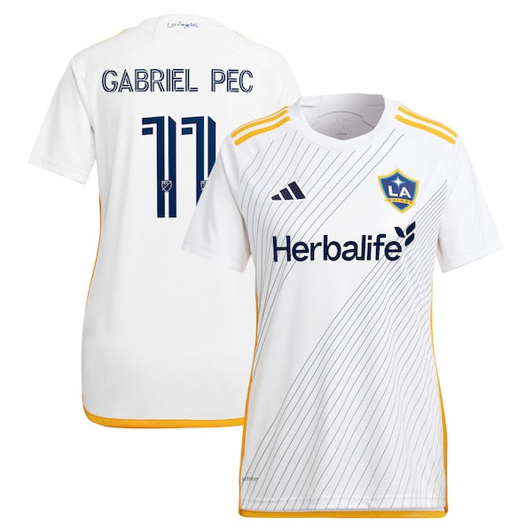 Gabriel Pec LA Galaxy adidas Women's 2024 Angelino Kit Replica Player Jersey - White