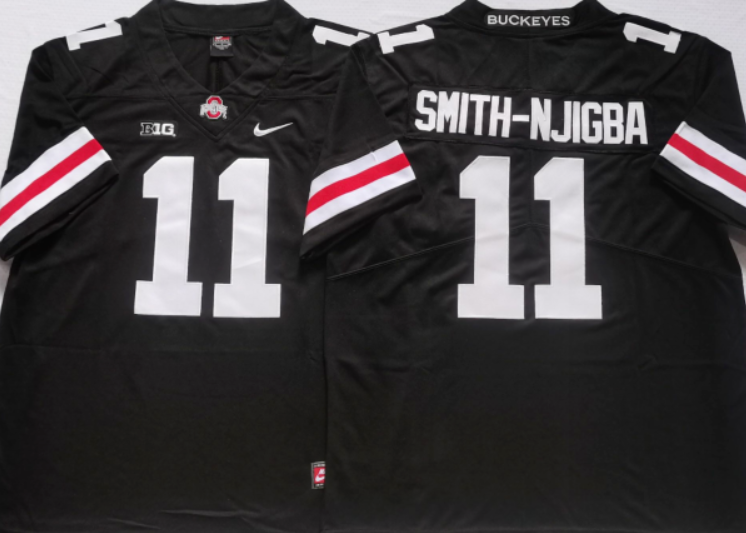 Jaxon Smith-Njigba NCAA Ohio State Buckeyes Nike Vapor Limited Jersey