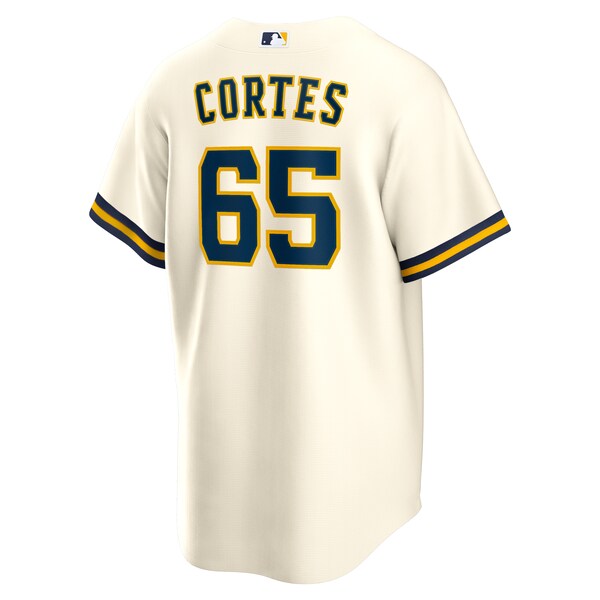 Nestor Cortes Milwaukee Brewers Nike Home Replica Jersey - Cream