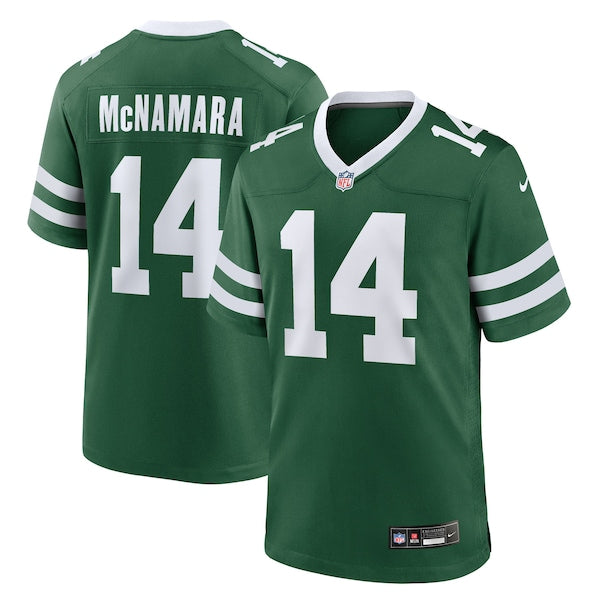 Austin McNamara New York Jets Nike Team Game Jersey - Legacy Green
