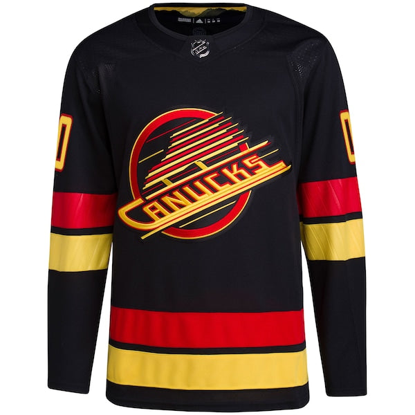 Vancouver Canucks adidas  Alternate  Primegreen Authentic Custom Jersey - Black