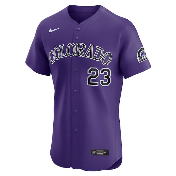 Kris Bryant Colorado Rockies Nike Alternate Elite Player Jersey - Purple/White