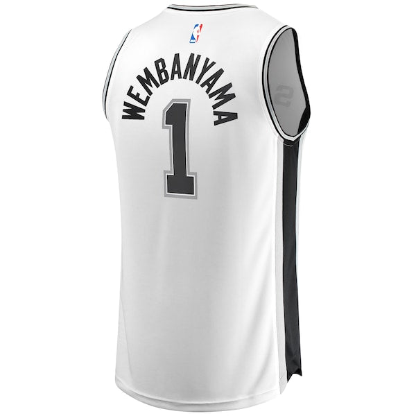 Victor Wembanyama San Antonio Spurs  Youth Fast Break Replica Player Jersey - Association Edition - White/Black