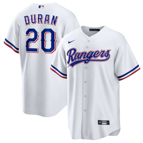 Ezequiel Duran Texas Rangers Nike  Youth Home Replica Jersey - White