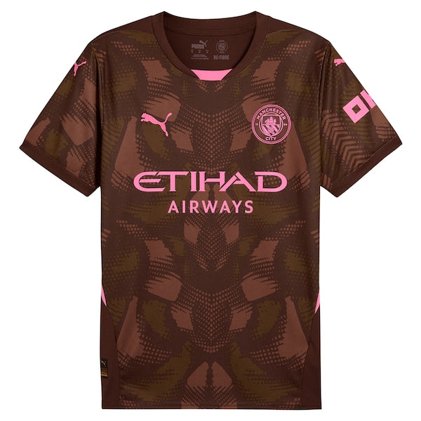 Manchester City Puma 2024/25 Replica Short Sleeve Goalkeeper Jersey - Brown