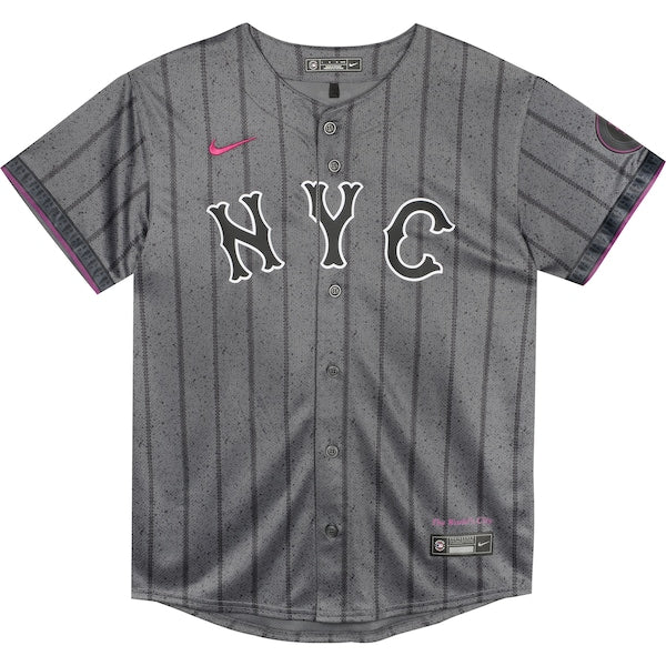 Pete Alonso New York Mets Nike Preschool 2024 City Connect Limited Player Jersey - Graphite