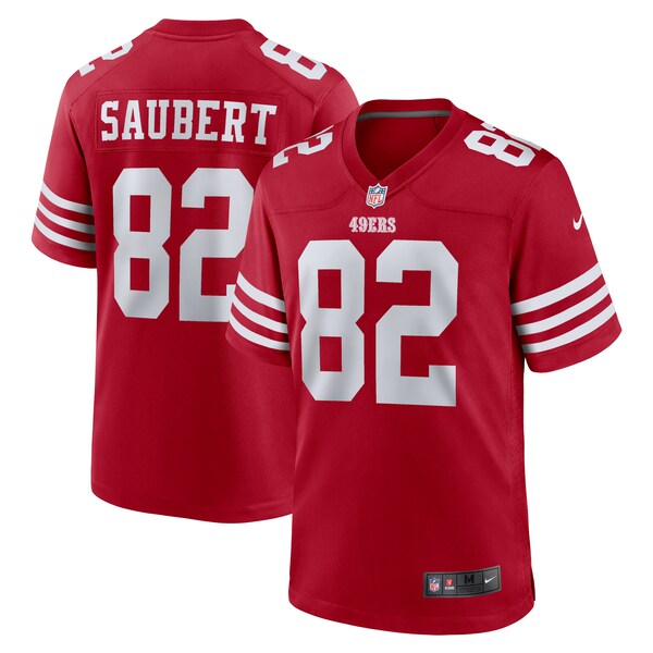 Eric Saubert San Francisco 49ers Nike Team Game Jersey -  Scarlet