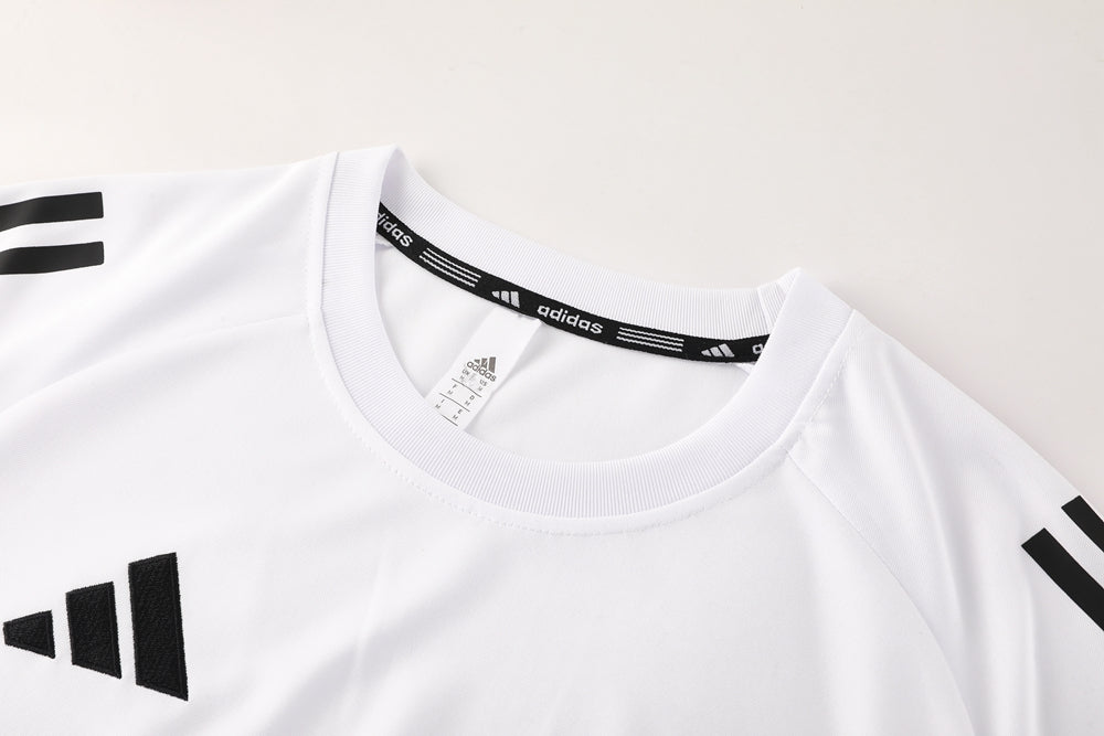 Adidas Short Sleeve Training Jersey Set - AD09- White/Black