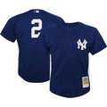 Derek Jeter New York Yankees Youth Team Cooperstown Collection Mesh Batting Practice Jersey - Navy
