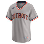Detroit Tigers Nike Throwback Cooperstown Collection Limited Jersey - Gray