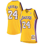 Men's Los Angeles Lakers Kobe Bryant Gold Hardwood Classics 2008-09 Authentic Jersey