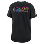 San Francisco 49ers Nike Women's 2025 NFL Crucial Catch Tri-Blend Dri-FIT T-Shirt - Black