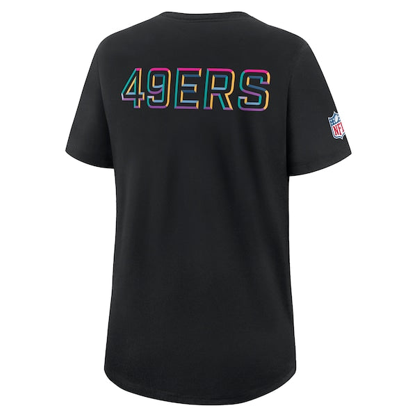 San Francisco 49ers Nike Women's 2025 NFL Crucial Catch Tri-Blend Dri-FIT T-Shirt - Black
